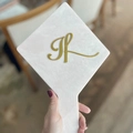 Espelho Rosado Madrepérola - Logo alto relevo inicial ou desenho