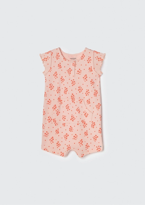 Macacão Manga Curta Florzinha Hering - Feminino