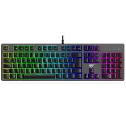 Teclado Gamer Mecânico Havit RGB USB - HV-KB492L Blue
