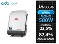 Gerador De Energia Solar Fronius Sem Estrutura Fronius Gf 88,74kwp Ja Deep Blue 580w Bif N-type Eco 25kw 1mppt Trif 380v