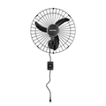 Ventilador De Parede Ventisol Oscilante 50cm Aço Preto Bivolt