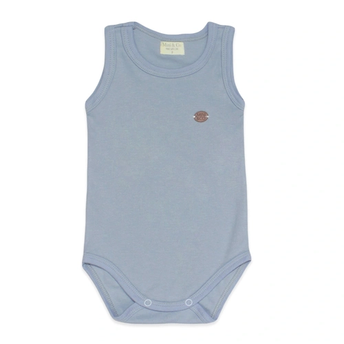 Body Regata Avulso Suedine Mini&Co Masculino - Azul