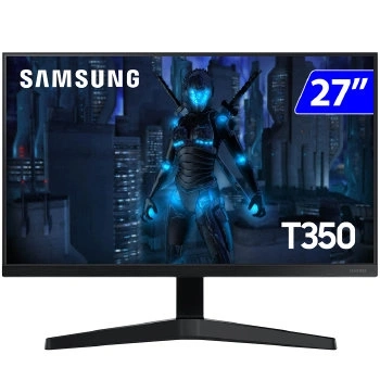 Monitor Gamer Samsung 27p Fhd 75hz Ips Vesa Hdmi - Lf27t350fhlmzd