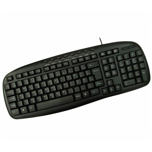 Teclado Multimídia Preto USB K-MEX - KM1328U00010B0X