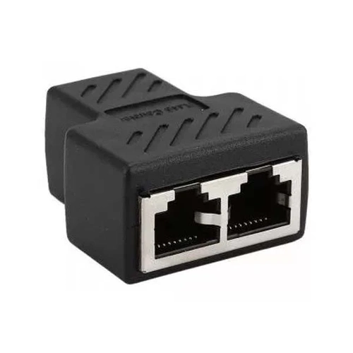 Adaptador Emenda Rj45 y 1 Femea P/ 2 Femeas Blindado Ref. Em-21