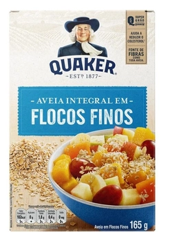 Aveia Integral Em Flocos Finos Quaker 165g