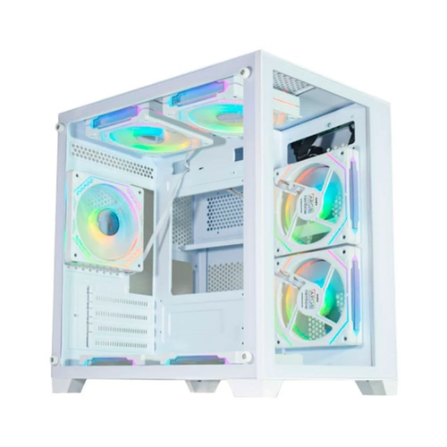 Gabinete Gamer K-Mex Aquario CG-W415 Branco - CGW415RH002CB0X
