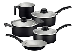 JOGO DE PANELAS COOKWARE TURIM 5PC TRAMONTINA PRETO