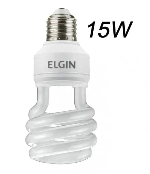 LAMPADA ELETRONICA ESPIRAL 15W 127V 6400K E27