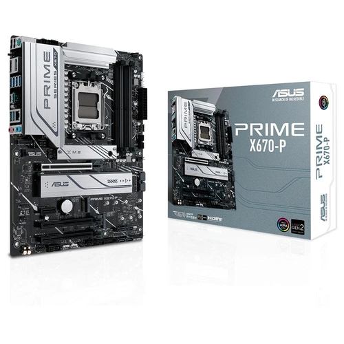 Placa Mãe AM5 Asus Prime X670-P AMD DDR5 - 90MB1BU0-M0EAY0