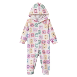 Macacão Soft Estampado Abertura Botão com Capuz Fantoni - Feminino