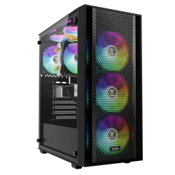 Gabinete Gamer Gamdias Vidro Temperado, RGB - Aura GC2 Elite Preto