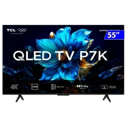 Tv 55p Tcl Qled 4k Google Tv Wifi Comando De Voz - 55p7k