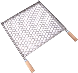Grelha Lobo Tela Moeda Inox 50X40