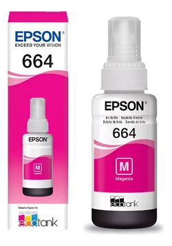 REFIL DE TINTA MAGENTA - T664320 - RM COMPATÍVEL COM EPSON