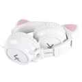 Headset Vinik Kitty Ear Orelha de Gato Branco Com Microfone - Ke110b