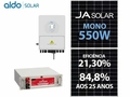 Gerador De Energia Solar Deye Hibrido Rosca Dupla Madeira Romagnole Deye Gf 5,80kwp Ja Deep Blue 580w Bif N-type Sun 5kw