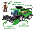 Carrinho Colheitadeira Verde Brinquedo Infantil Poliplac