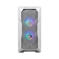 Gabinete Gamer Cooler Master Masterbox TD300 Mesh White, Mini Tower, Vidro, s/ Fonte, 2x Fans, ARGB, TD300-WGNN-S00