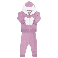 Conjunto Casaco Matelasse Bebê Orquídea Randa Mundu - Feminino
