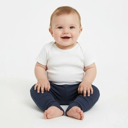 Mijão Em Malha Canelada Bebê Taita Unissex - Azul Marinho