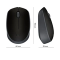 Mouse Sem Fio Logitech M170  Preto  910-004940
