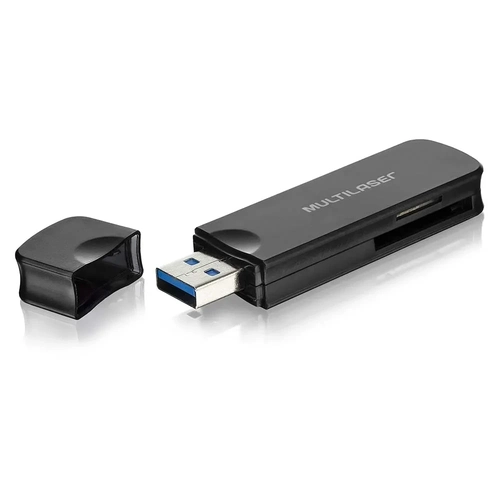Leitor de Cartão SD Multilaser Portátil Super Speed USB 3.0 - AC290