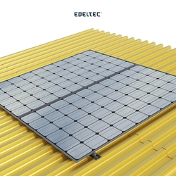 Estrutura P/ 2 Mod. Edeltec Solar Metalico Mini Trilho (s/ Perfil)