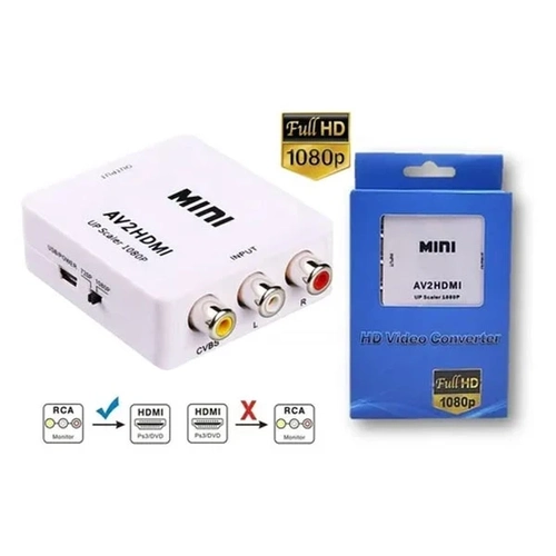 Adaptador Conversor Av Rca P/ Hdmi Ref. Es-01