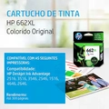Cartucho de Tinta HP 662XL 8ml Colorido Original