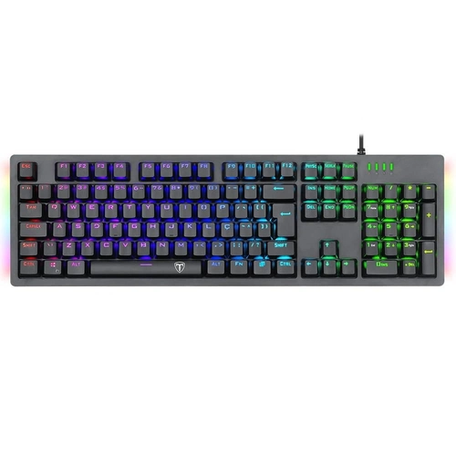 Teclado Mecanico Gamer T-Dagger Bermuda RGB Switch Outemu MK.2 DIY Vermelho Anti-Ghosting Preto  - T-TGK312-RD