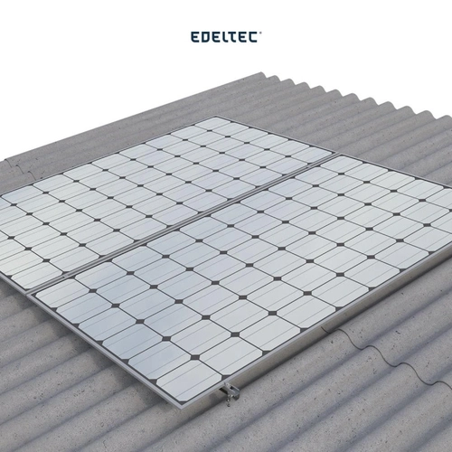 Estrutura P/ 2 Mod. Edeltec Solar Ondulada/fibromadeira (s/ Perfil)