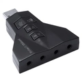 ADAPTADOR PLACA DE SOM USB 4 PORTAS P2 – COMPATÍVEL COM PS3 – A4PUSBM – VINIK