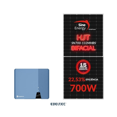Gerador Edeltec Solar Solplanet 3,50 Kwp Mon. 220v Laje (3k/700w Bifacial)
