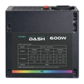 Fonte Gamer Dash 600w Preto Com Fan Led Rgb - Vfg600wpr