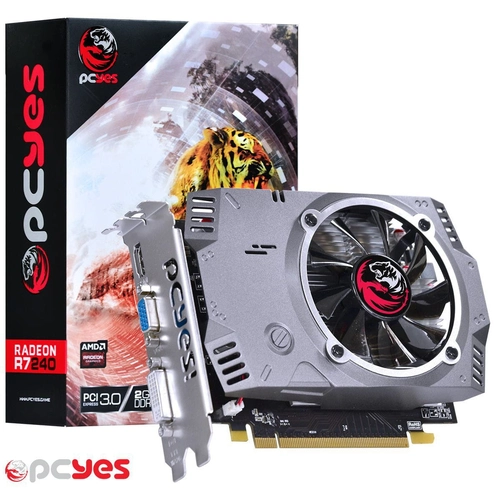 Placa de Video AMD R7 240 2GB PCYES 128bits - PTYT24012802D5