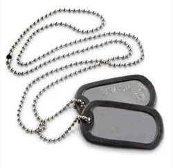 Plaqueta de Identificação Dog Tag (Exército Brasileiro)