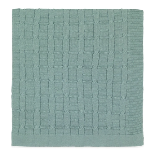 Manta Tricot Trançada Verde - Unissex