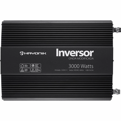 Inversor de Onda Modificada 3000W 12VDC/220V PW12-2 HAYONIK