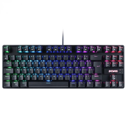 Teclado Gamer Mecânico Pcyes TKL Neron RGB Outemu Blue - PNOHBLRGB