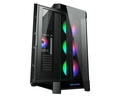 Gabinete Gamer Cougar DUOFACE PRO RGB, Vidro Temperado, E-ATX, 4x Fans ARGB, Preto, 385AD10.0001
