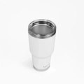 Copo Térmico Tumbler 30 OZ 887ml com Tampa - QGK (Branco)