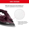 Ferro a Vapor Ultragliss Com Base Durilium Airglide 1520w Vinho 127v