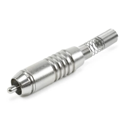 Plug Rca Audio/video Ninja C/ Mola