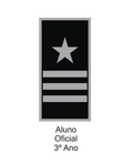 Divisa de Gola Aluno Oficial 3° Ano (Emborrachado) PM