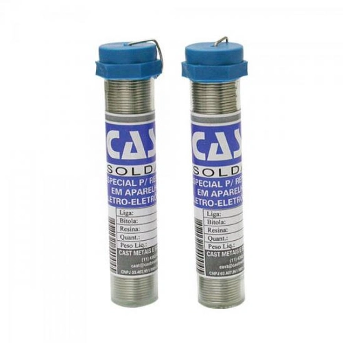 Solda Em Tubo 63x34 25g Azul Solda Cast - Cx / 36