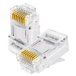 100 Unidades de Conector RJ45 Cat5 Exbom Alta Performance