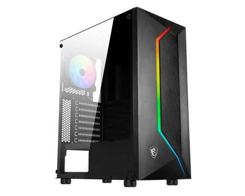 Gabinete MSI Mag Vampiric 100R, Mid Tower, ATX, Micro ATX, ARGB PWM Fan, Painel Frontal RGB, Preto - 306-7G07R25-809