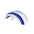 Paralama Dianteiro Para Scooter Eletrica Wehawk X16 White/ Faixa Blue