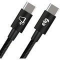 Cabo USB-C Tipo-C Para USB-C Tipo-C ELG 1M Preto - TC60